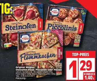 Edeka Original Wagner Steinofen-Pizza, Piccolinis oder Pizzies Angebot