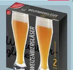 Edeka Gut & Günstig Weizenbiergläser 2er-Pack Angebot