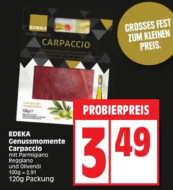 Edeka Edeka Genussmomente Carpaccio 120g Packung Angebot