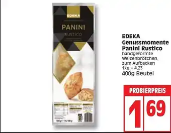 Edeka Edeka Genussmomente Panini Rustico 400g Beutel Angebot