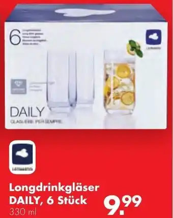 Handelshof Longdrinkgläser Daily, 6 Stück Angebot