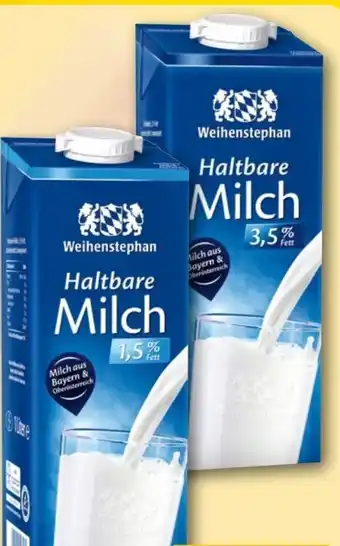 REWE Center Weihenstephan Haltbare Milch Angebot