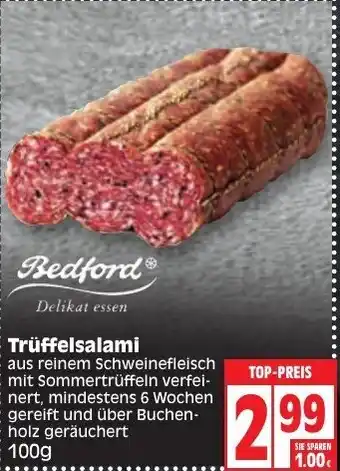 Edeka Bedfond Trüffelsalami 100g Angebot