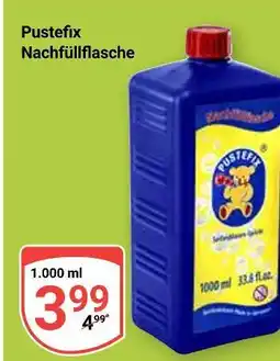 Globus Pustefix nachfüllflasche Angebot