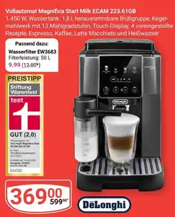Globus Delonghi vollautomat magnifica start milk ecam 223.61gb Angebot
