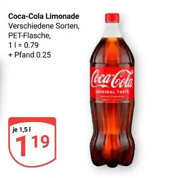 Globus Coca-cola limonade Angebot