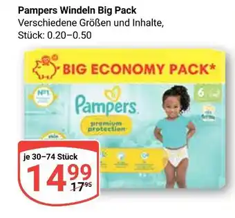 Globus Pampers windeln big pack Angebot