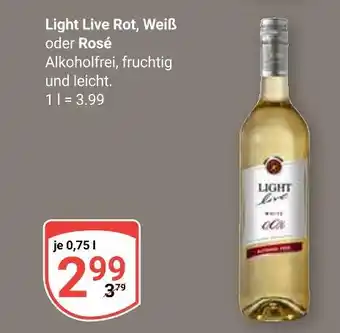 Globus Light live light live rot, weiß oder rosé Angebot