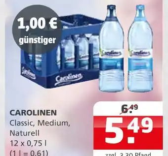 Getränke Quelle Carolinen classic, medium, naturell Angebot