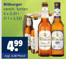 Getränkewelt Bitburger versch. sorten Angebot