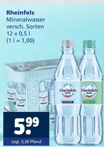 Getränkewelt Rheinfels mineralwasser Angebot