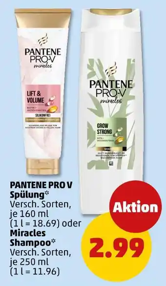 PENNY Pantene pro-v spülung oder miracles shampoo Angebot
