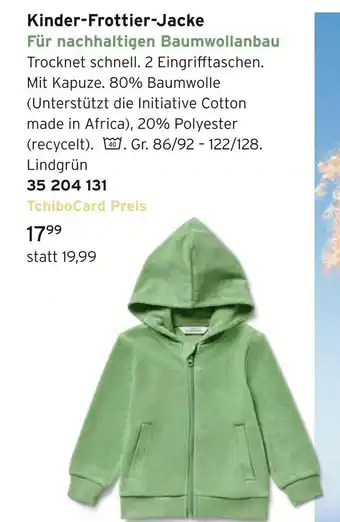 Tchibo Tchibo kinder-frottier-jacke Angebot