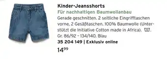 Tchibo Kinder-jeansshorts Angebot