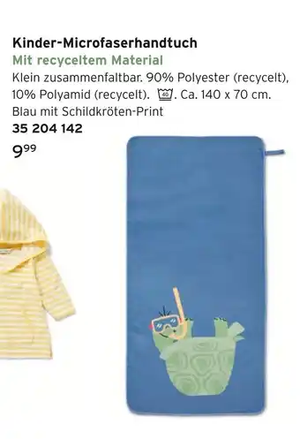 Tchibo Kinder-microfaserhandtuch Angebot
