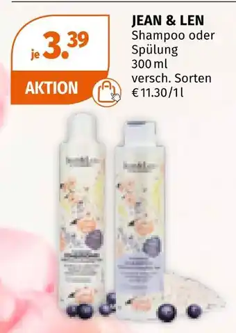 Müller Jean & len shampoo oder spülung Angebot