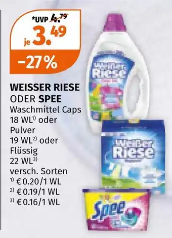 Müller Weisser riese oder spee Angebot