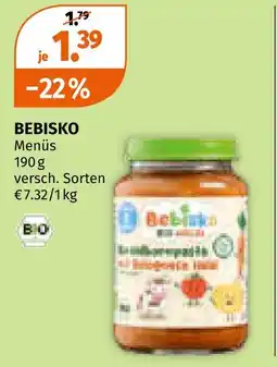 Müller Bebisko menüs Angebot
