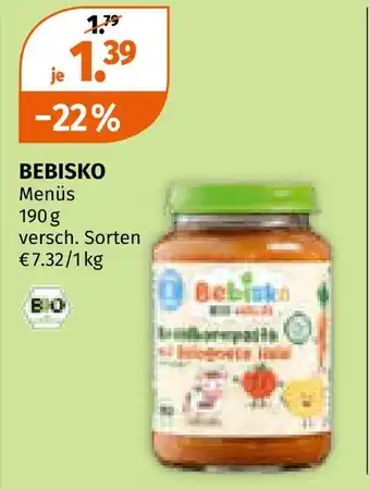 Müller Bebisko menüs Angebot