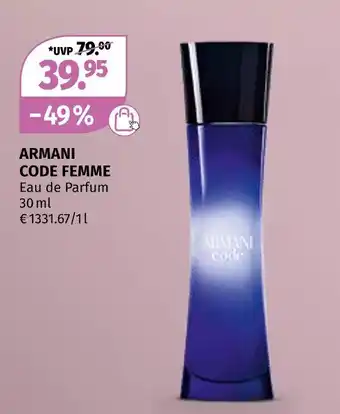 Müller Armani code femme Angebot