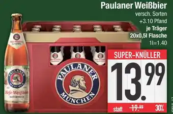 Edeka Paulaner münchen weißbier Angebot