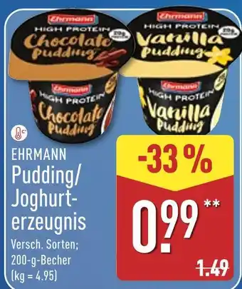 Aldi Nord Ehrmann pudding/joghurt-erzeugnis Angebot