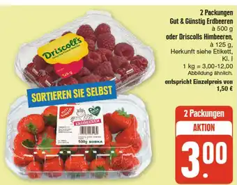 nah & gut Gut & günstig oder discolls erdbeeren oder himbeeren Angebot