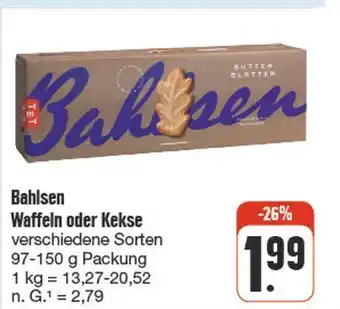 nah & gut Bahlsen waffeln oder kekse Angebot