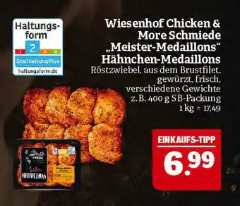 Marktkauf Wiesenhof chicken & more schmiede meister-medaillons hähnchen-medaillons Angebot