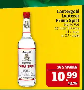 Marktkauf Lautergold lauterer prima sprit Angebot