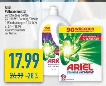 diska Ariel vollwaschmittel Angebot