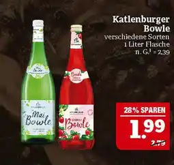 Marktkauf Katlenburger mai bowle oder erdbeer bowle Angebot