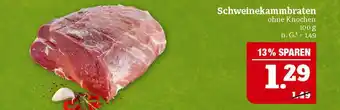 Marktkauf Schweinekammbraten Angebot