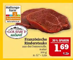 Marktkauf Gourmet naturell französische rindersteaks Angebot