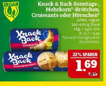 Marktkauf Knack & back sonntags-mehrkorn-brötchen, croissants oder hörnchen Angebot