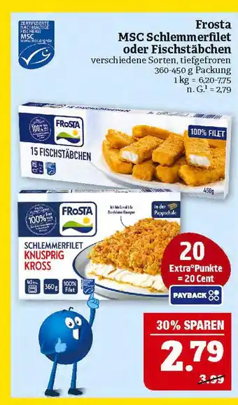 Marktkauf Frosta msc schlemmerfilet oder fischstäbchen Angebot