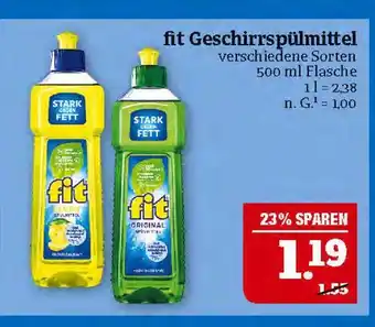 Marktkauf Fit geschirrspülmittel Angebot