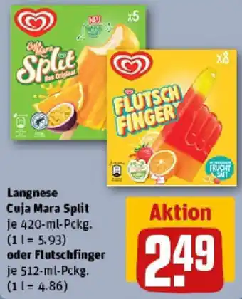 REWE Langnese Cuja Mara Split oder Flutschfinger Angebot