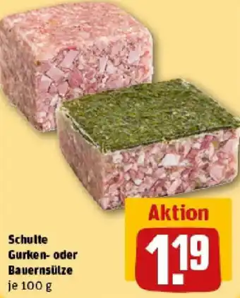 REWE Schulte Gurken- oder Bauernsülze Angebot