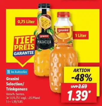 Lidl Granini Selection / Trinkgenuss Angebot