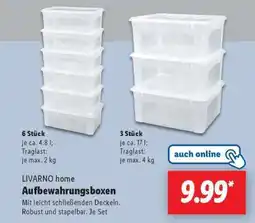 Lidl LIVARNO home Aufbewahrungsboxen Angebot