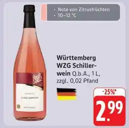Edeka Württemberg WZG Schillerwein Angebot