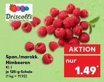 Kaufland Span./marokk. Himbeeren Kl. I Angebot