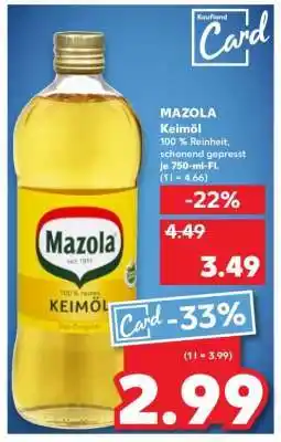 Kaufland Mazola Keimöl Angebot