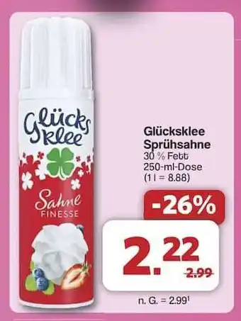 Famila Nord Ost Glücksklee Sprühsahne Angebot