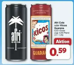 Famila Nord Ost Afri Cola oder Kicos Guarana Angebot