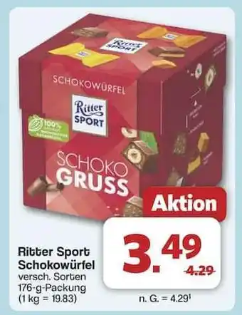 Famila Nord Ost Ritter Sport Schokowürfel Angebot