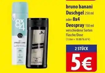 Famila Nord Ost bruno banani Duschgel oder 8x4 Deospray Angebot