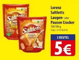 Famila Nord Ost Lorenz Saltletts Laugen- oder Pausen Cracker Angebot