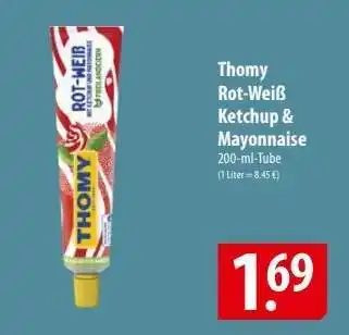 Famila Nord Ost Thomy Rot-Weiß Ketchup & Mayonnaise Angebot